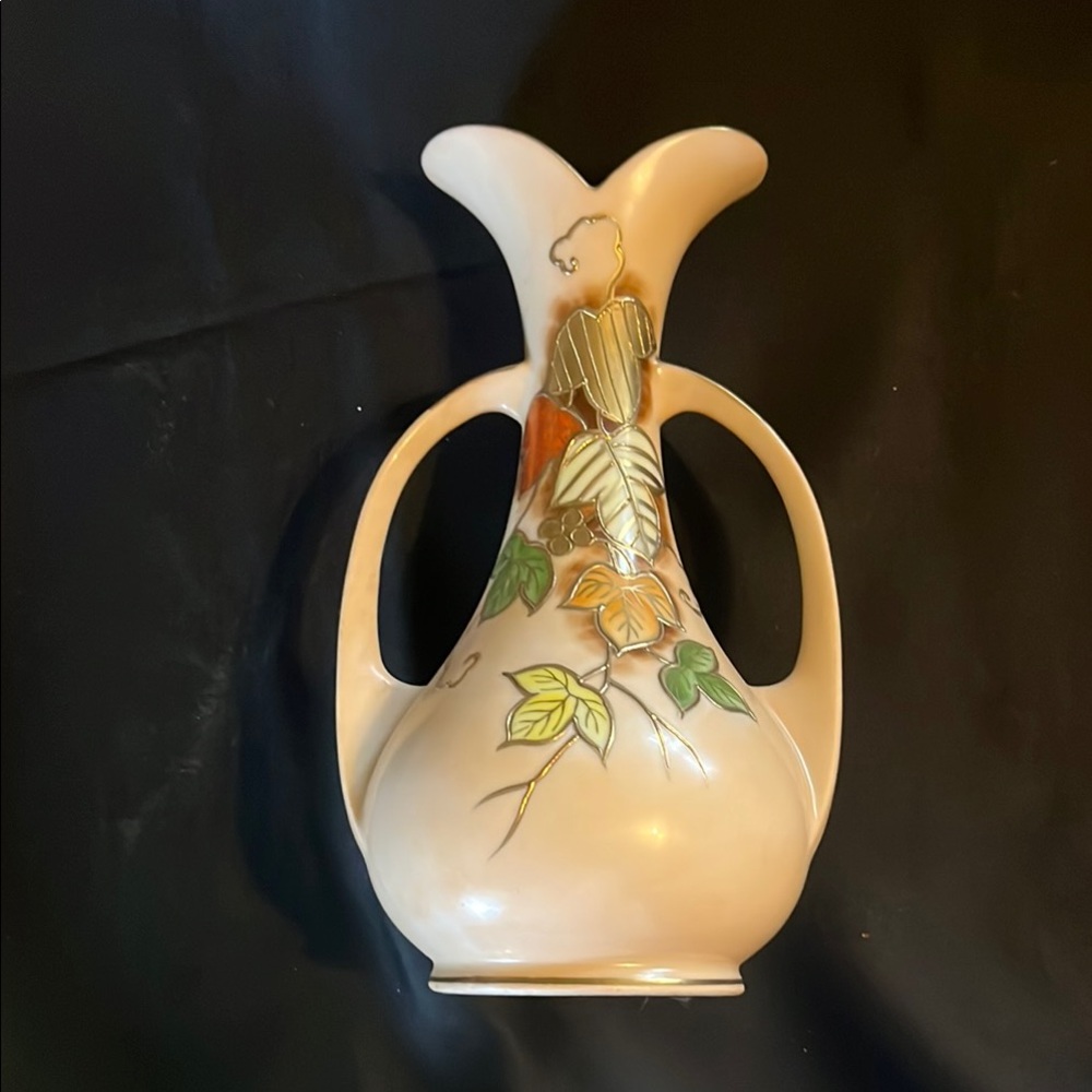 Amphora Elegant Floral Ceramic Vase